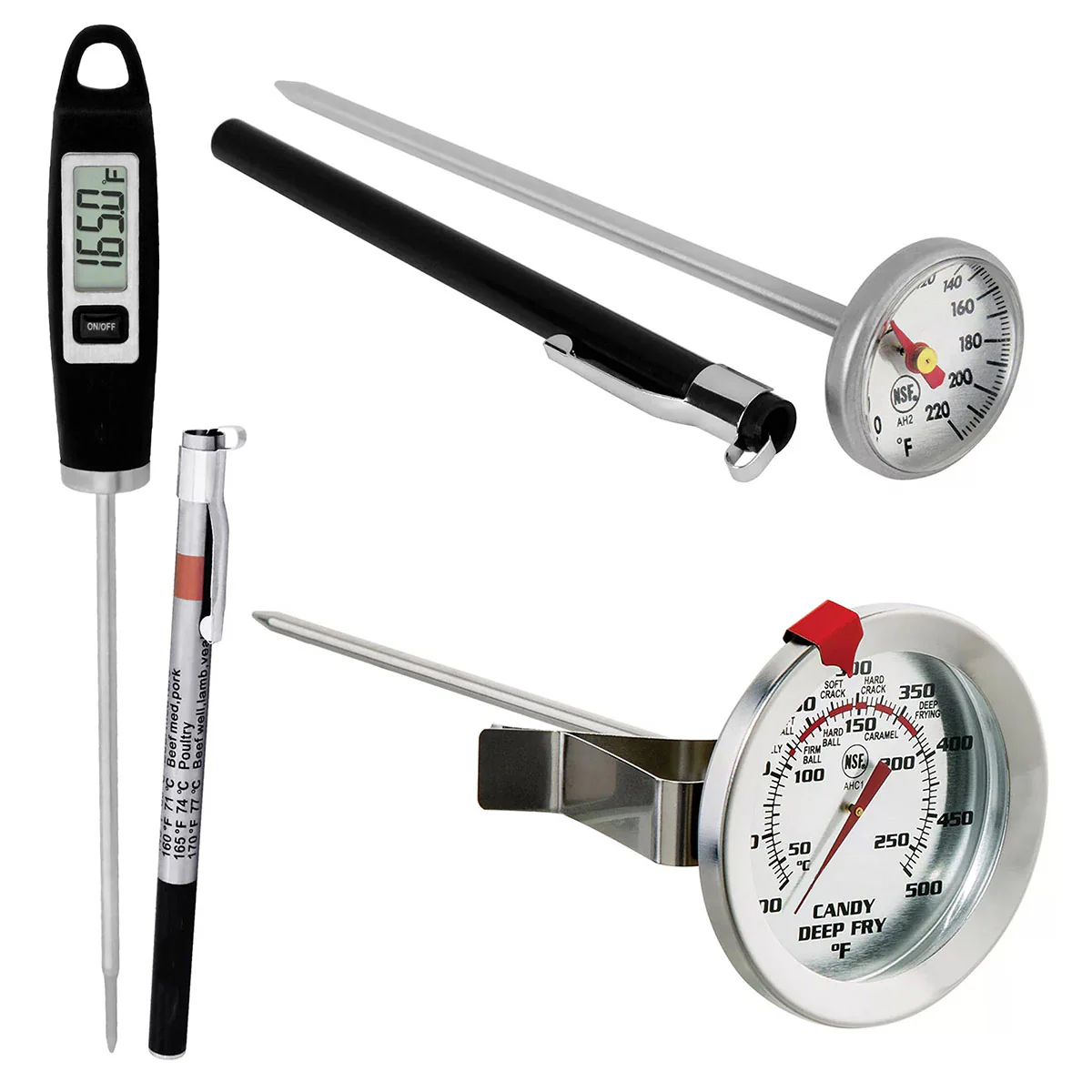 Digital Thermometer and Deep Fry Thermometer Set - Image 2