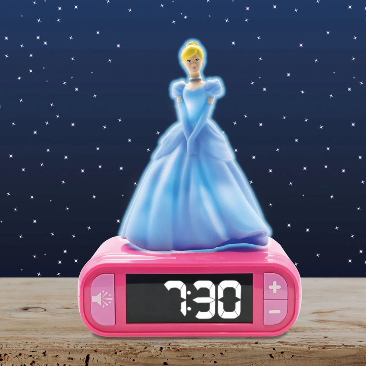 Disney Cinderella Digital Alarm Clock with Nightlight