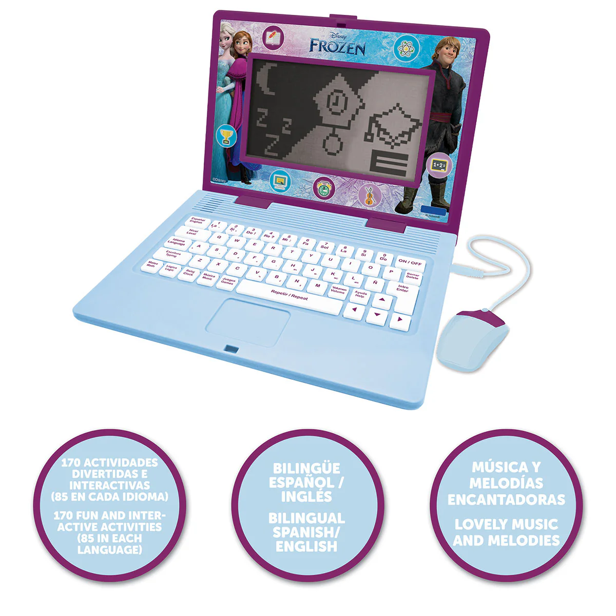 Disney Frozen Bilingual Talking Educational Laptop - Image 8