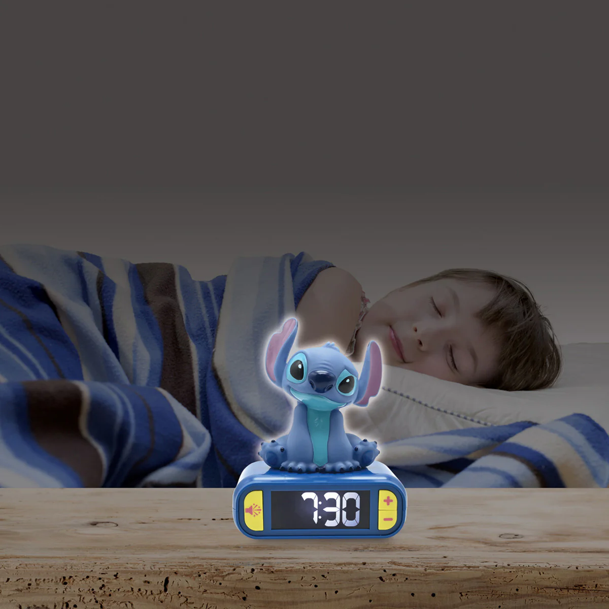 Disney Stitch Digital Alarm Clock with Nightlight - Image 3