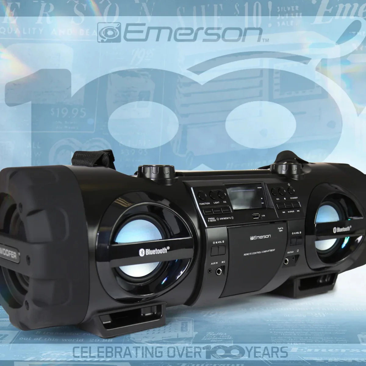 Dual Subwoofer Bluetooth Boombox - Image 21