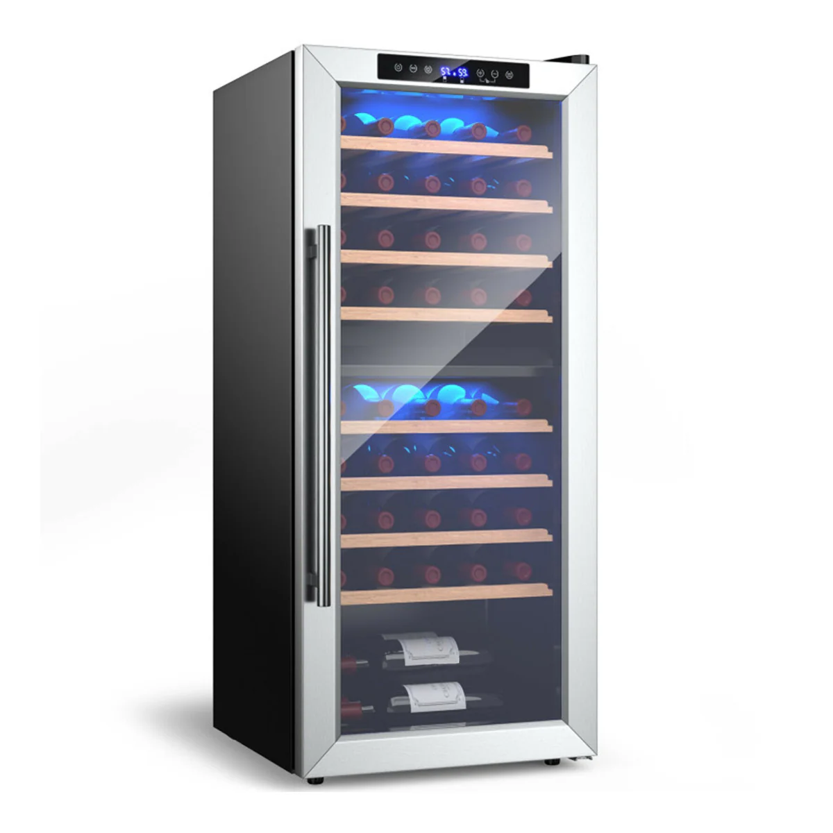 Dual Zone 43 Bottle Wine Cooler Refrigerator - Image 2
