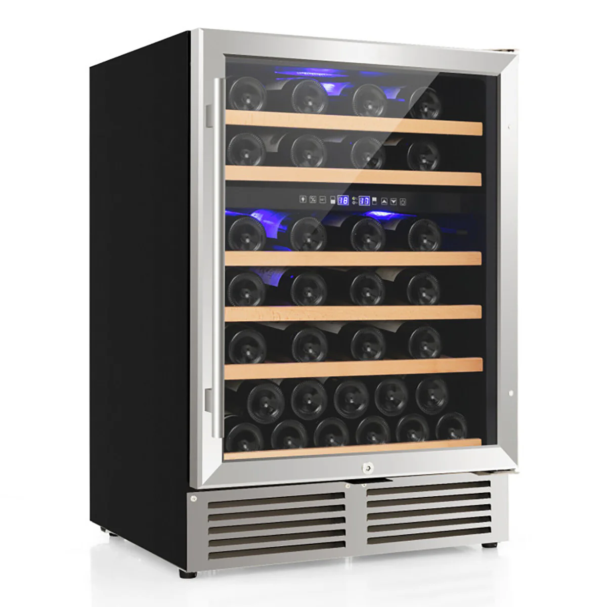 Dual Zone 51 Bottle Wine Cooler Refrigerator - Image 2