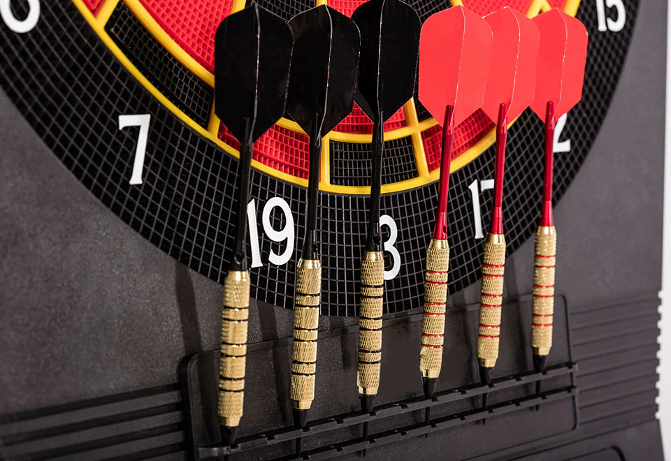 Electronic Arcade Dartboard Cabinet with Cricket Pro - Image 8