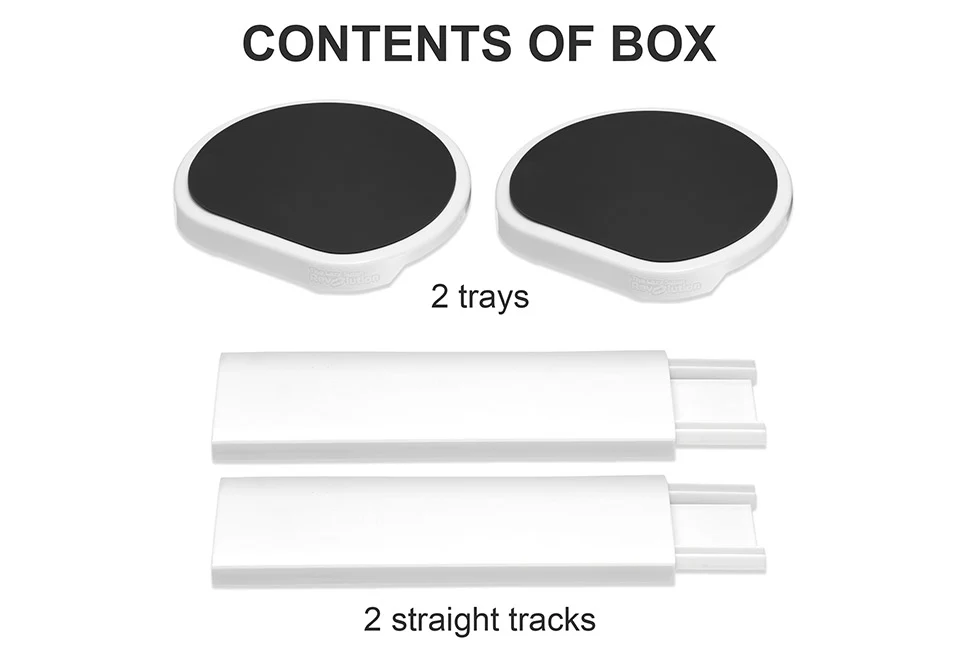 Expansion Trays for Dinner Table Lazy Susan (Set of 2)