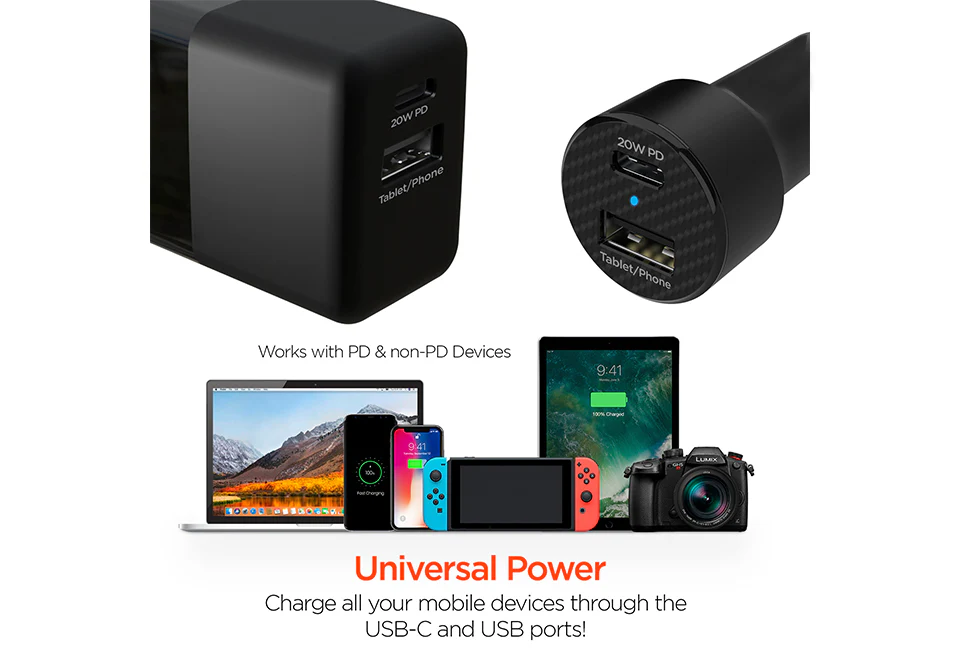 Fast Charge Dual Output Wall and Car Charger Set - Image 15
