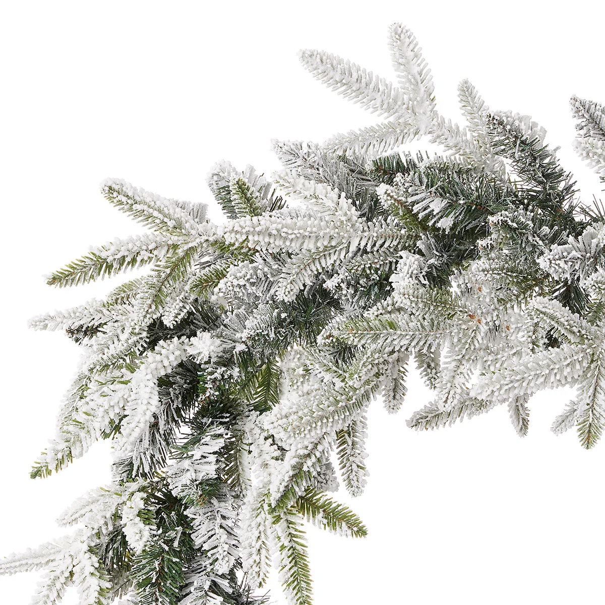 9' Flocked Frasier Fir Garland - Image 4