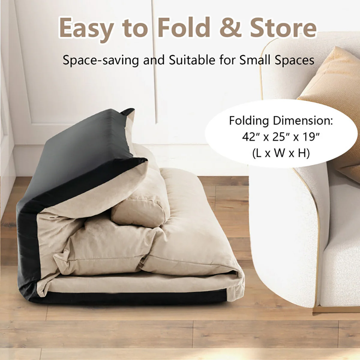 Folding Floor Sofa Bed - Image 7
