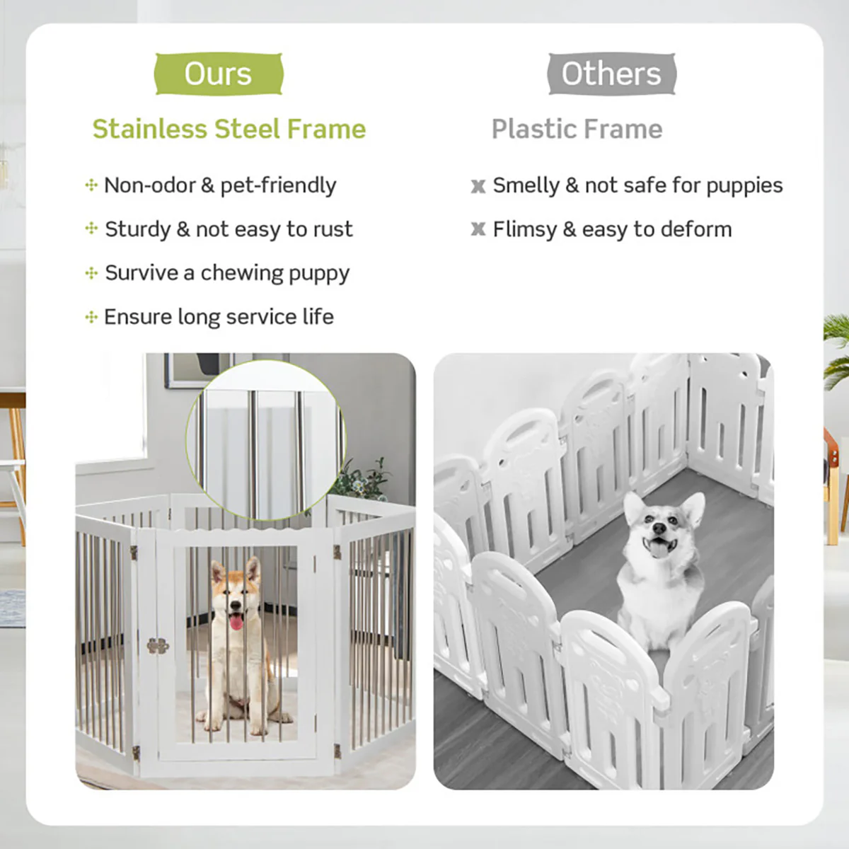 Freestanding 6-Panel Dog Gate - Image 6