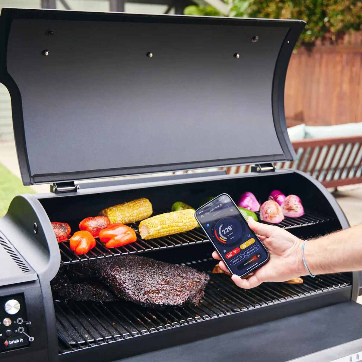 Front Folding Shelf for Smart Wood Pellet Smoker Grill - Image 4