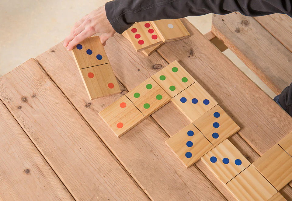 Giant Wooden Yard Domino Set - Image 3