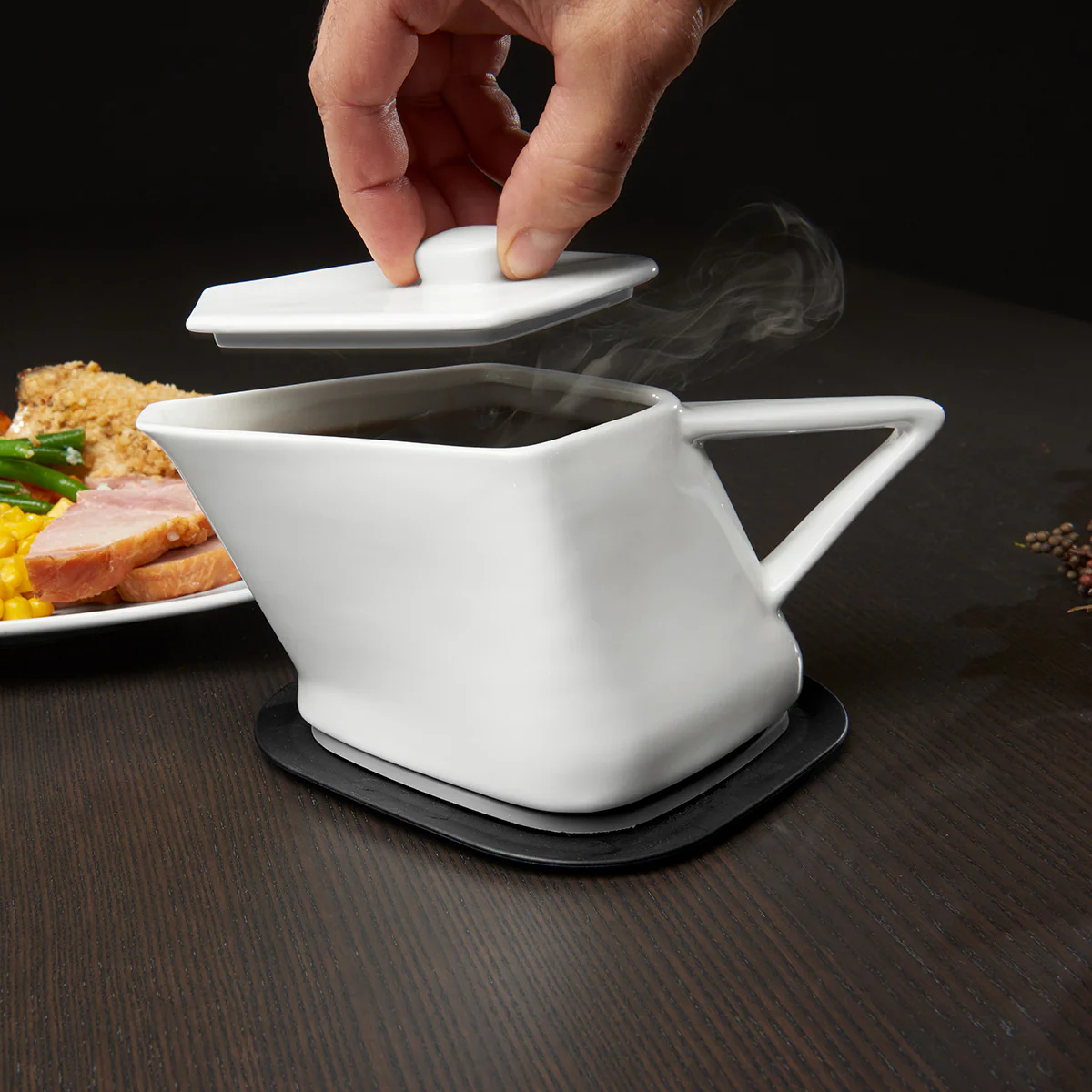 Gravy Boat with Warming Base - Image 6