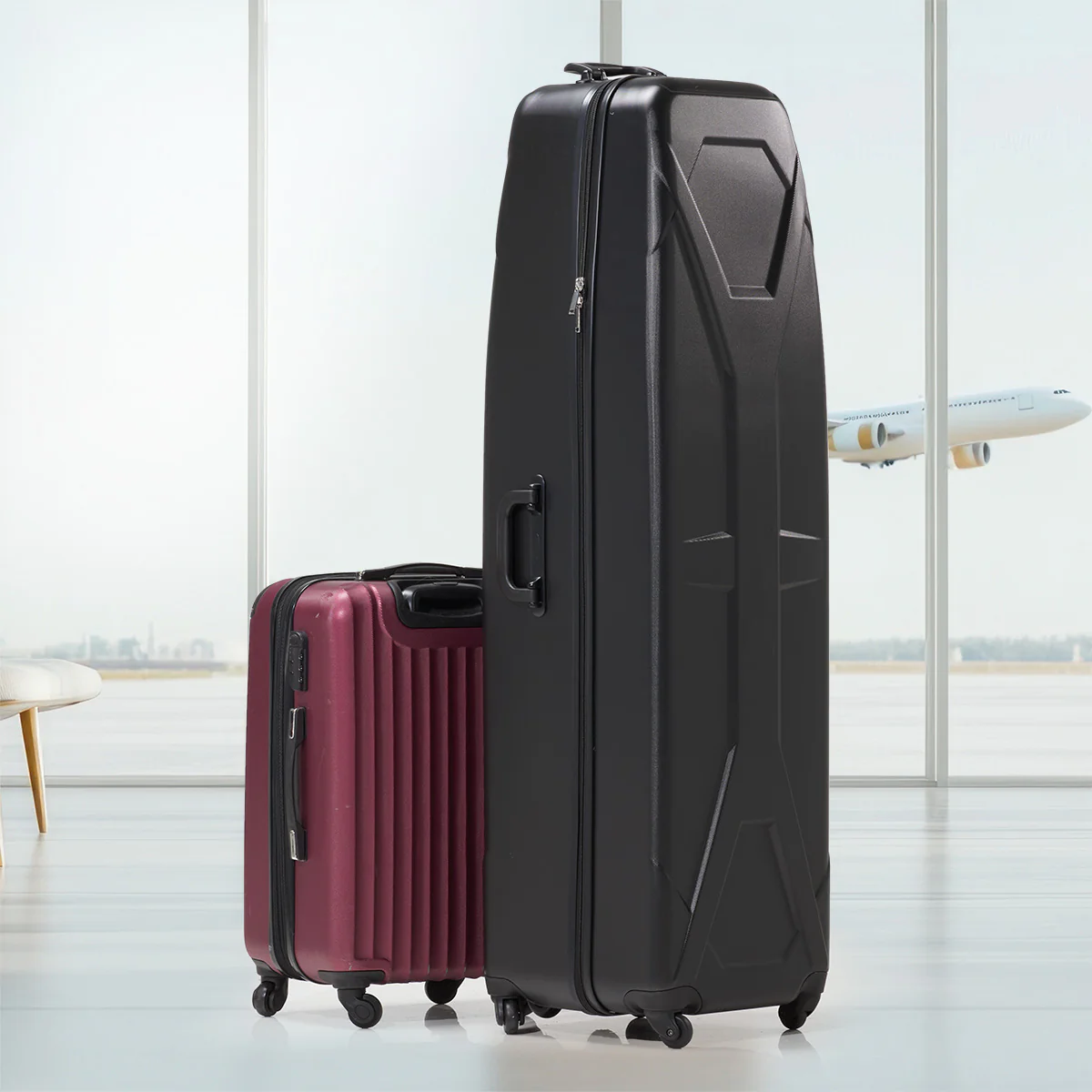 Hard Sided Golf Travel Case with Wheels