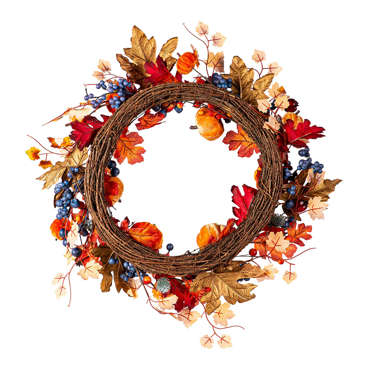 Harvest Pumpkin Wreath - Image 2