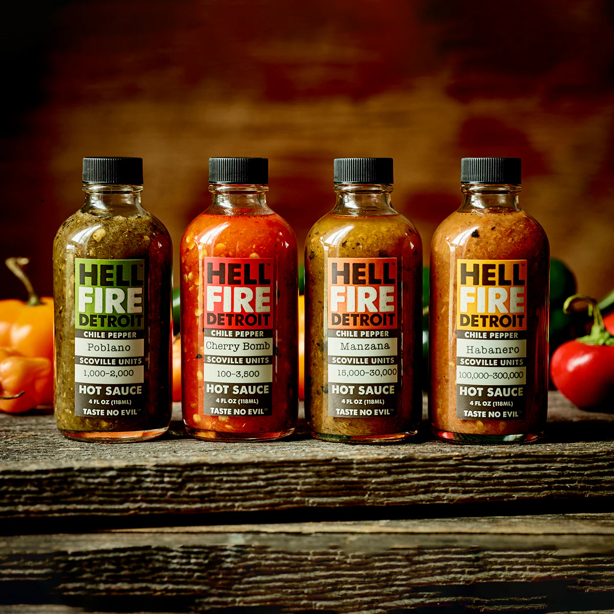 Hell Fire Detroit Original Hot Sauce Gift Set - Image 3