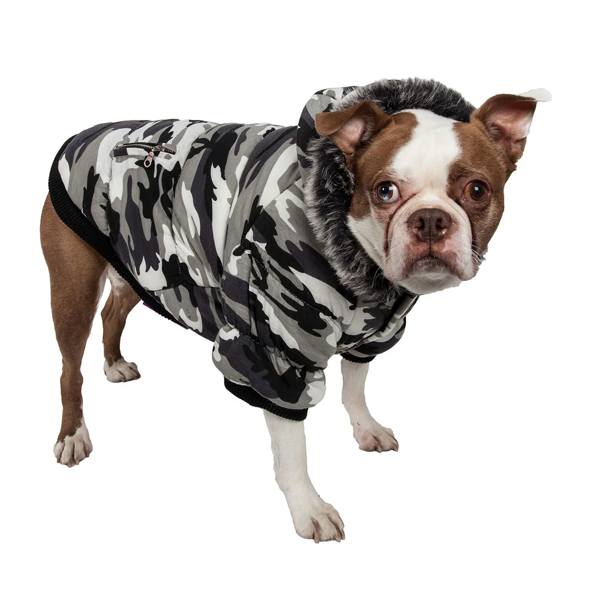 Insulated Dog Coat Parka with Removable Hood - Image 19