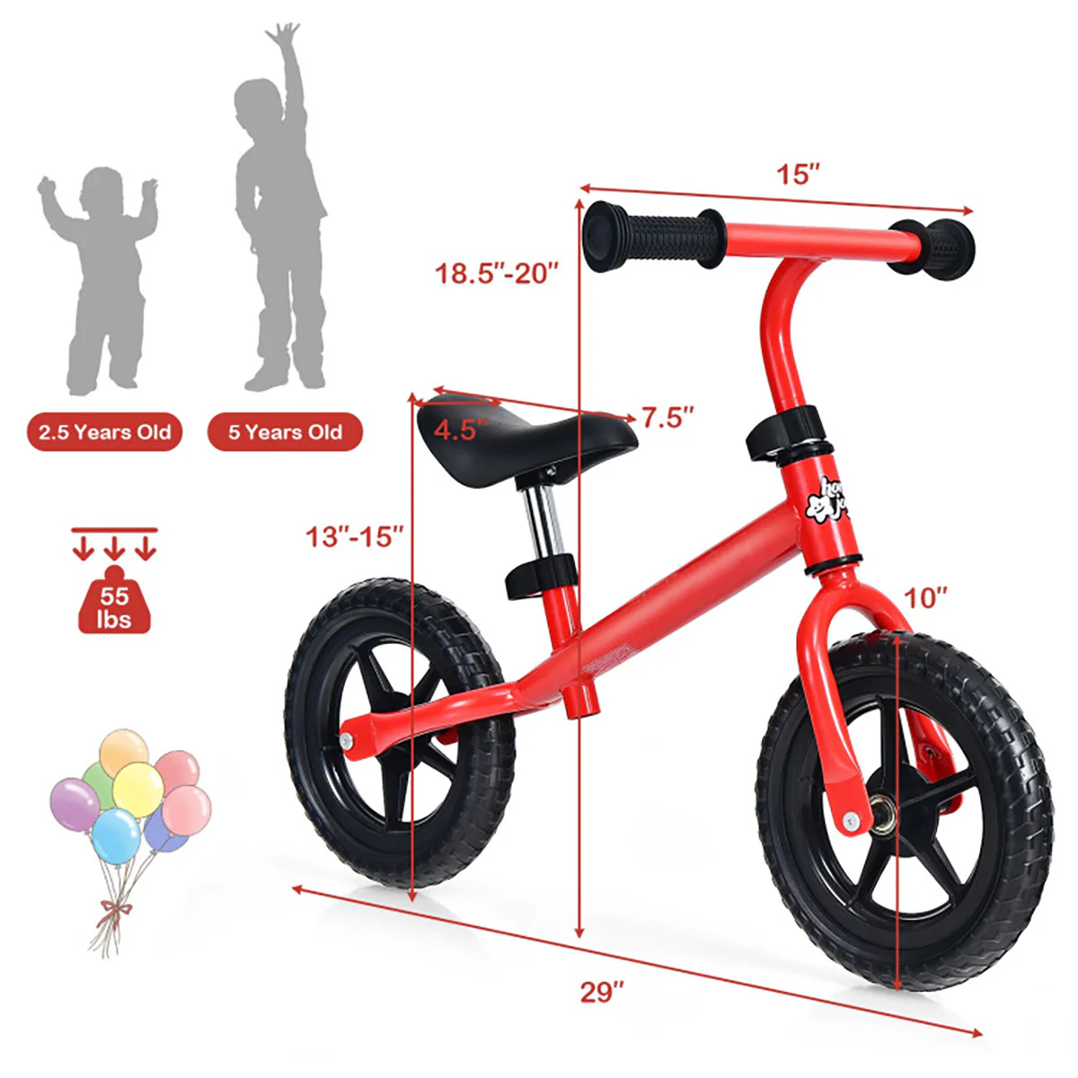 Kids Adjustable No Pedal Balance Bike - Image 18