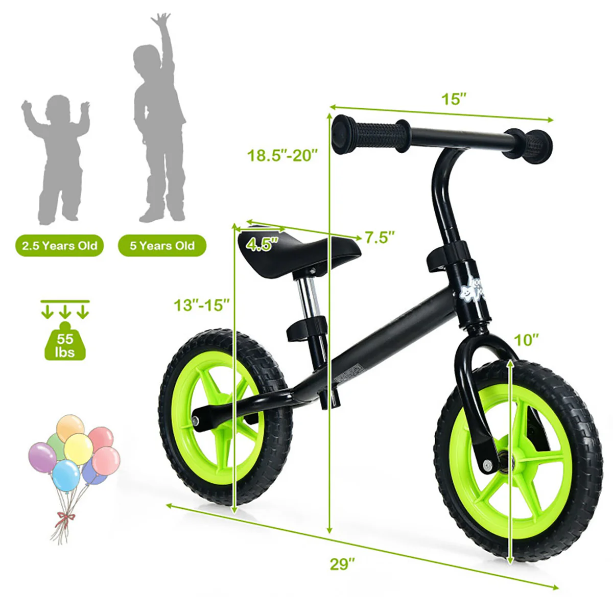 Kids Adjustable No Pedal Balance Bike - Image 34