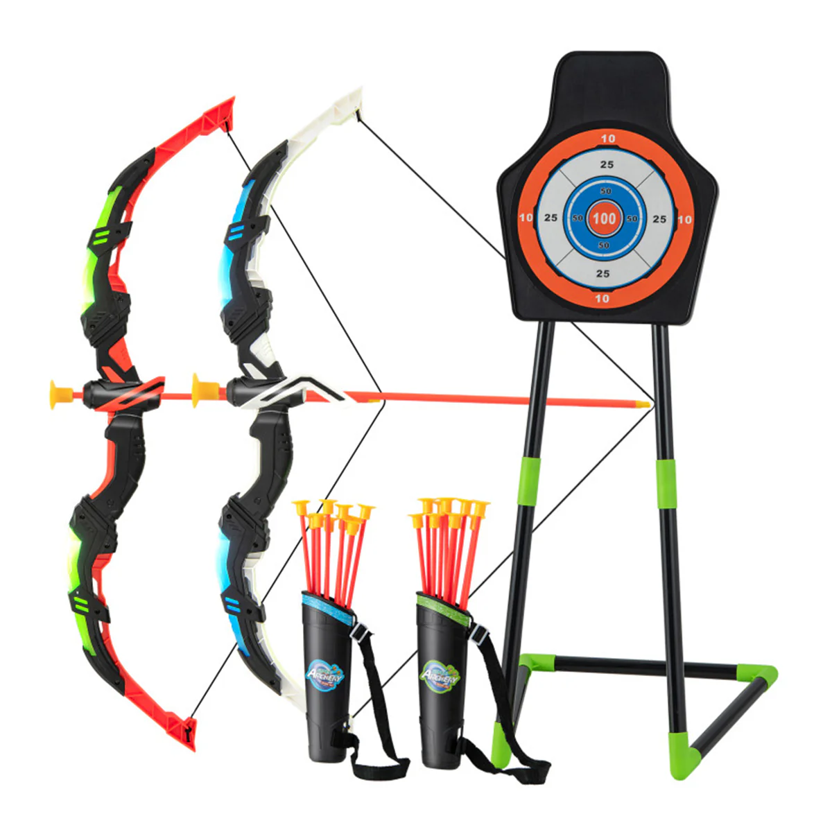 Kids LED Archery Bow Set with Suction Cup Arrows - Image 3
