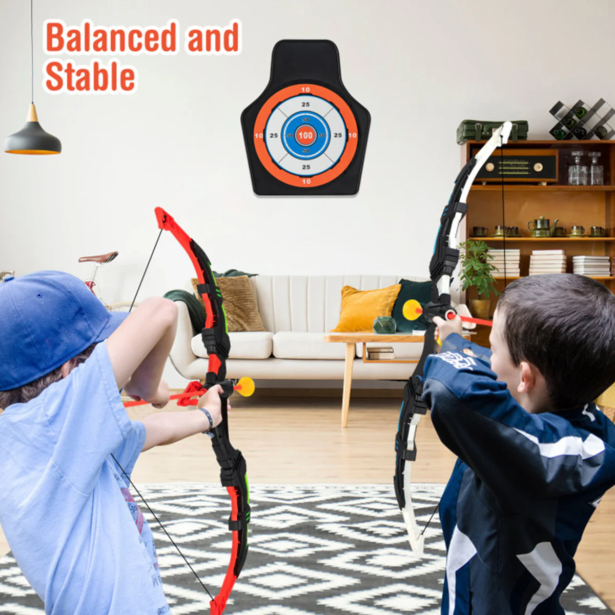 Kids LED Archery Bow Set with Suction Cup Arrows - Image 9