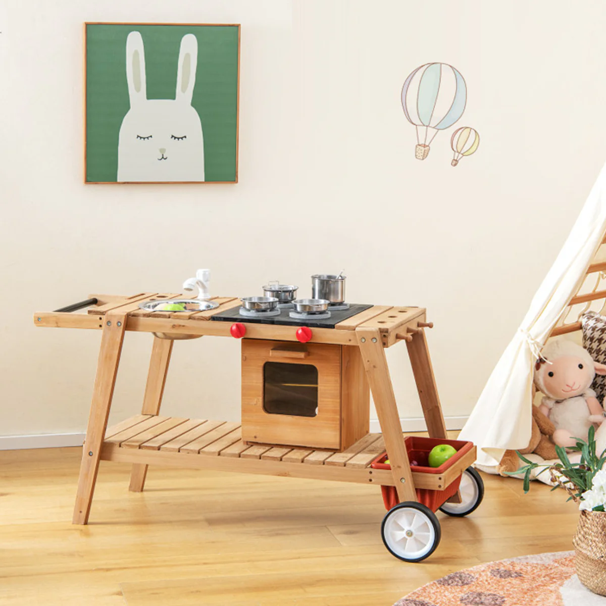 Kids Play Trolley with Sun Proof Umbrella - Image 11