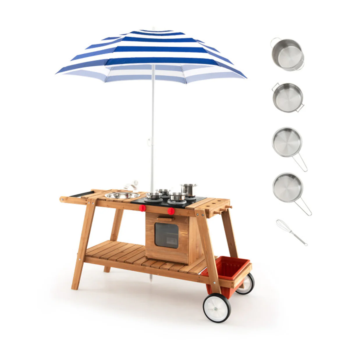 Kids Play Trolley with Sun Proof Umbrella - Image 9
