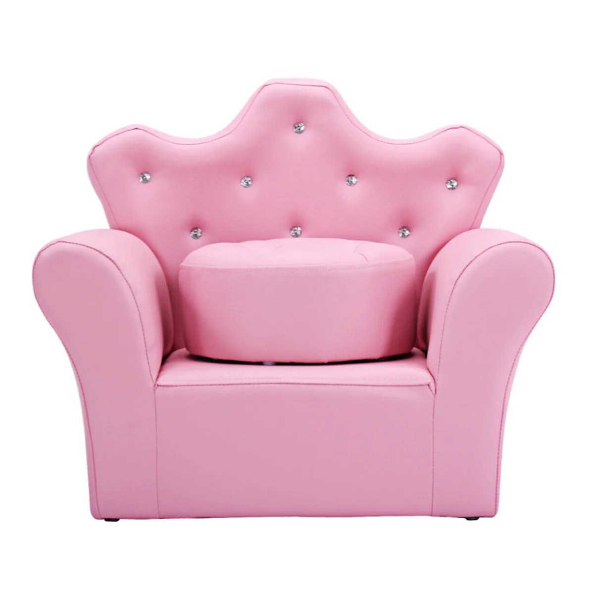 Kids Princess Sofa with Ottoman - Image 9