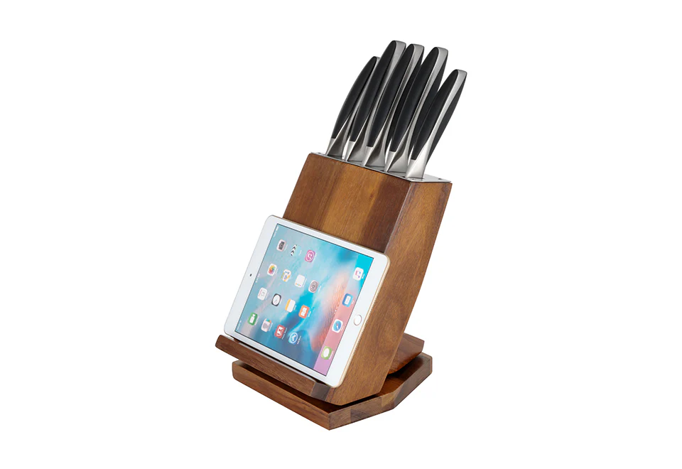 Knife Block Set with Tablet Holder - Image 5