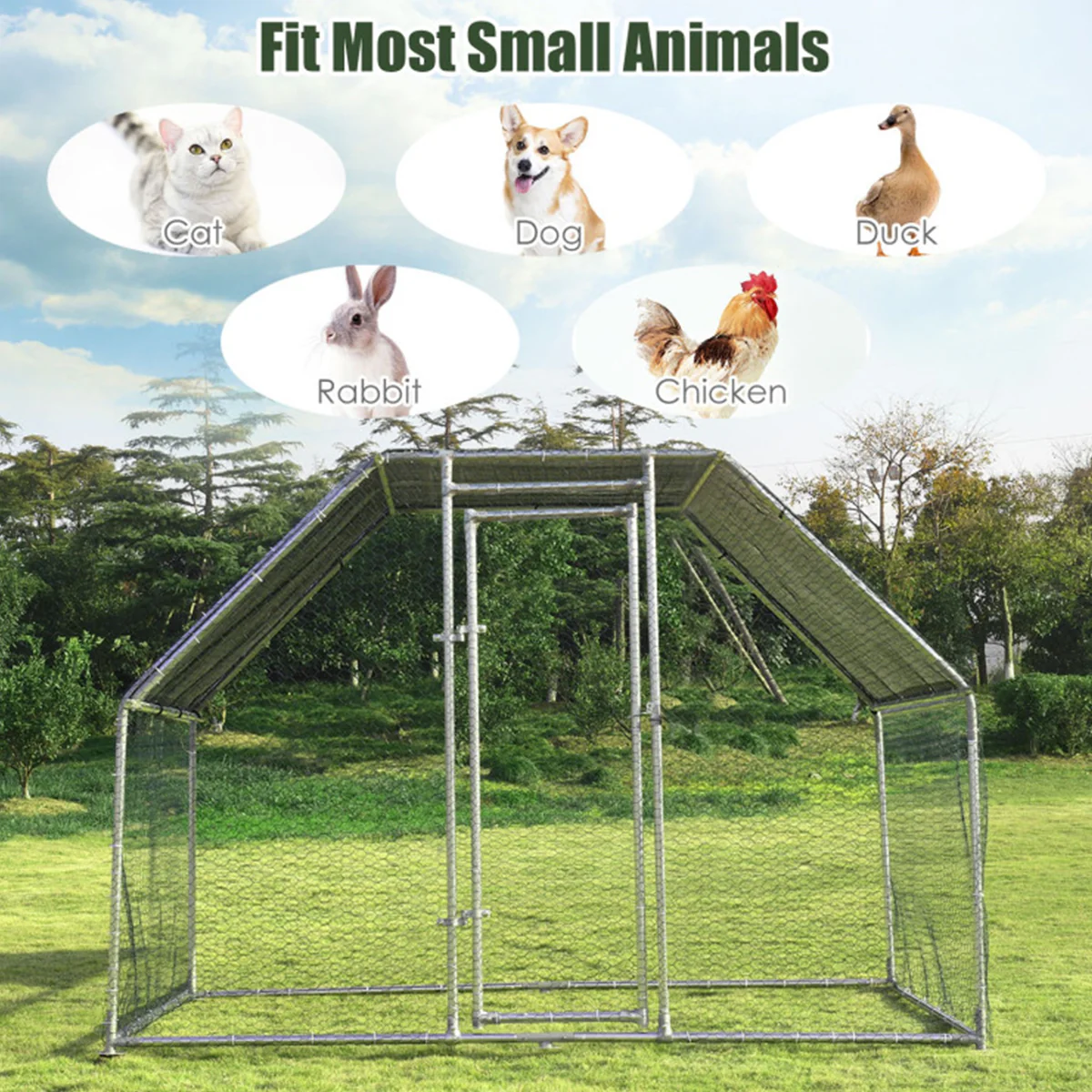 Large Walk In Chicken Run Cage - Image 3