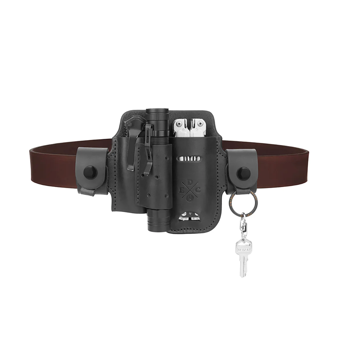 Leather Multitool Action Snap Belt Sheath - Image 13