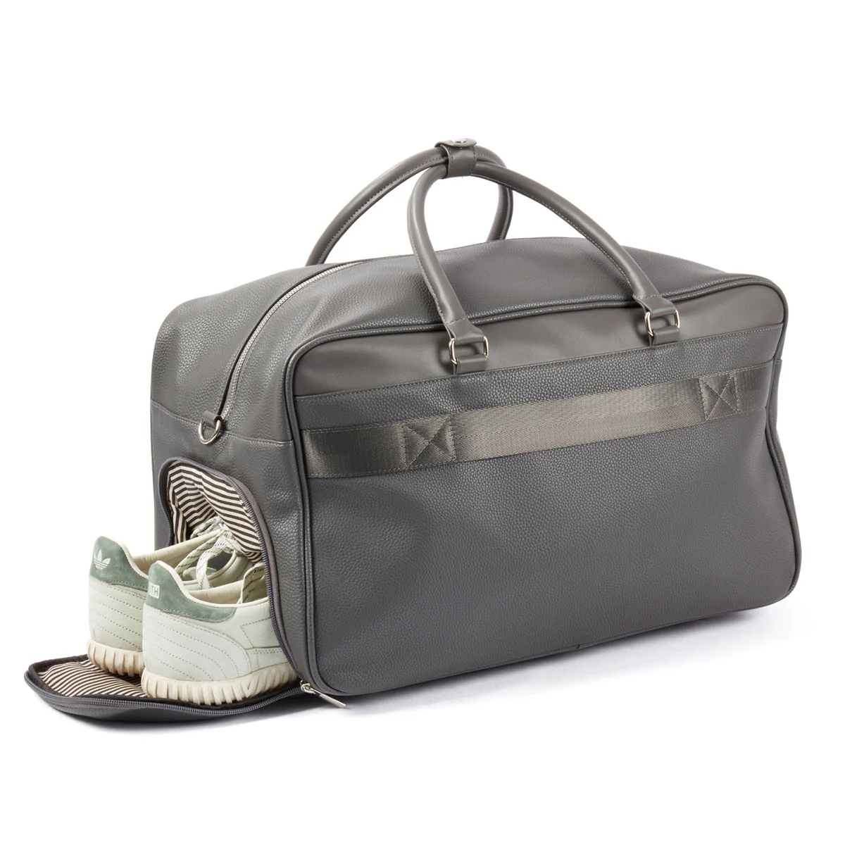 Leather Weekender Bag with Detachable Shoulder Strap - Image 10