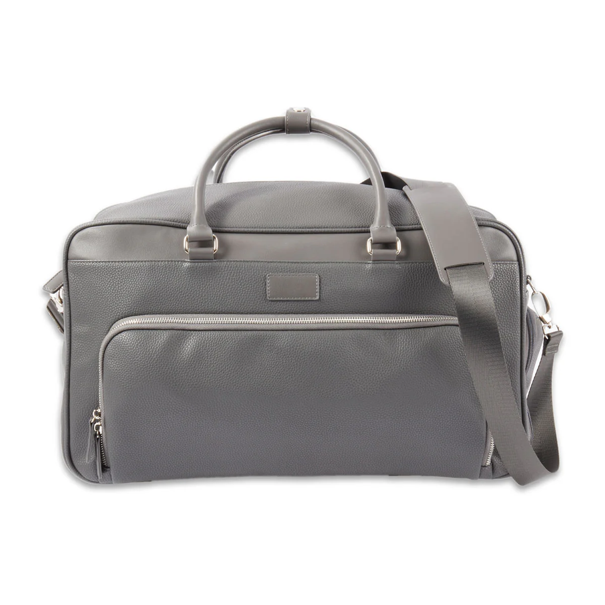 Leather Weekender Bag with Detachable Shoulder Strap - Image 11