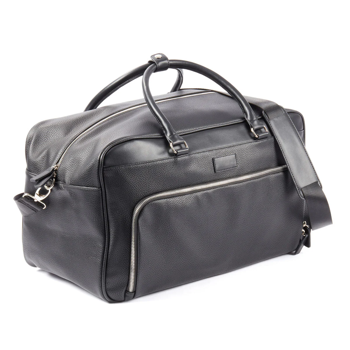 Leather Weekender Bag with Detachable Shoulder Strap - Image 3