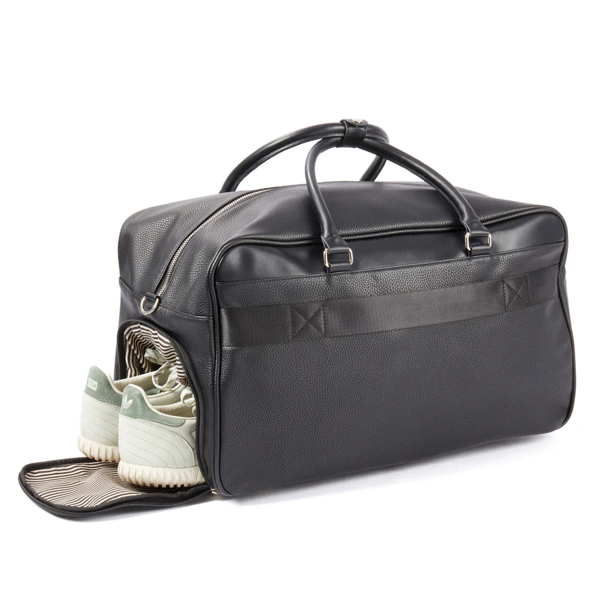 Leather Weekender Bag with Detachable Shoulder Strap - Image 4