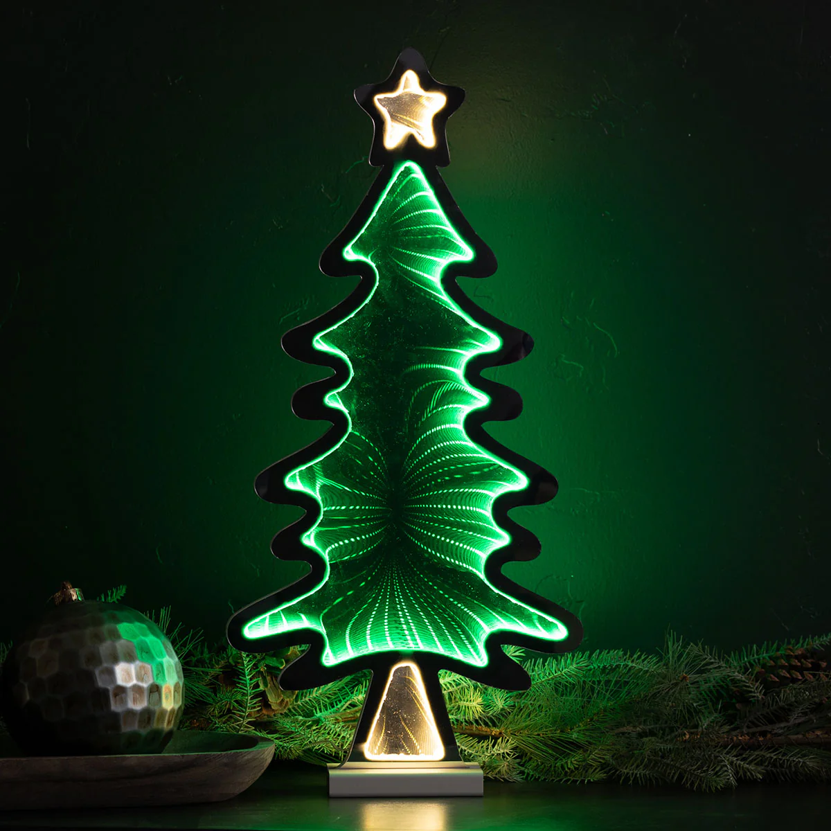 LED Christmas Tree Infinity Light