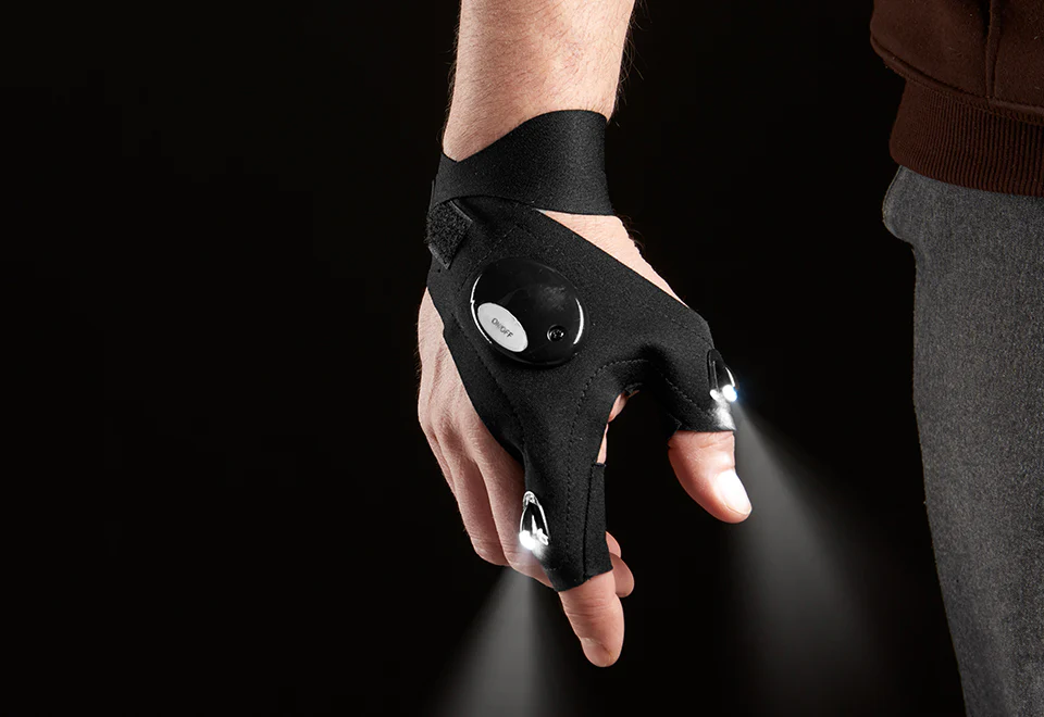 LED Flashlight Gloves (Set of 2)