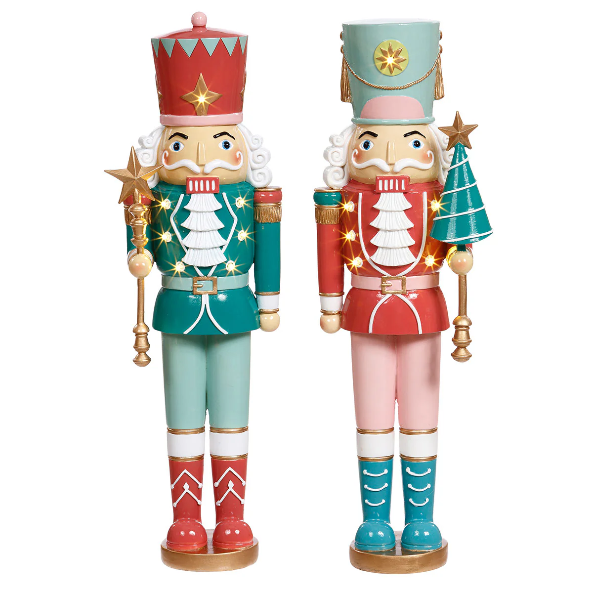 LED Royalty Nutcrackers (Set of 2) - Image 2