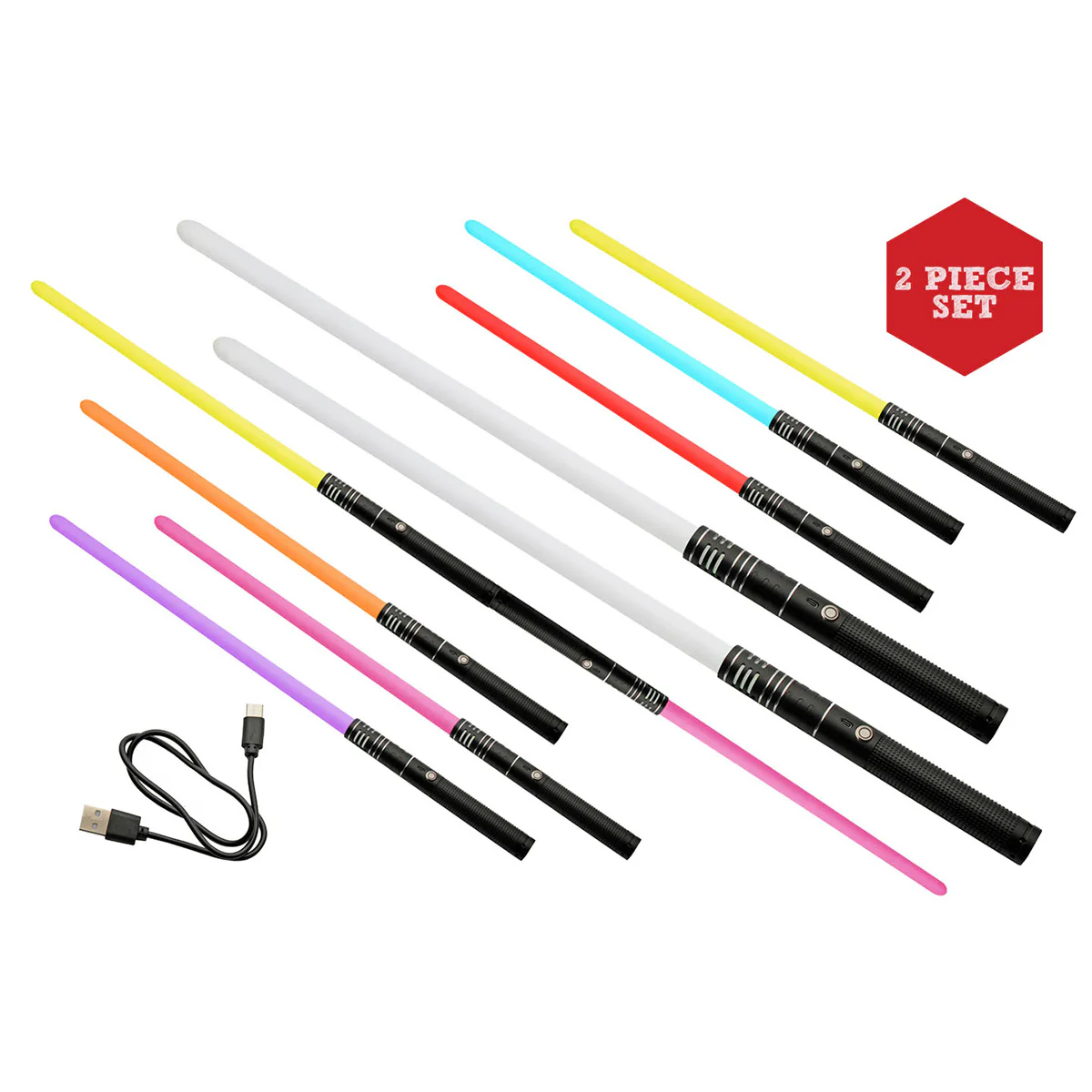Light & Sound Laser Swords – Connectable Duo Set - Image 6