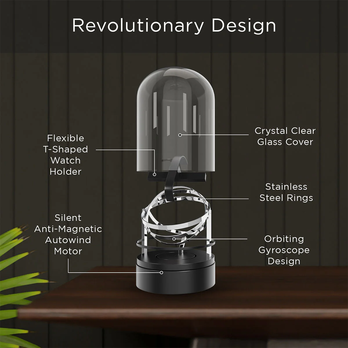 Luxury Glass Automatic Watch Winder - Image 4