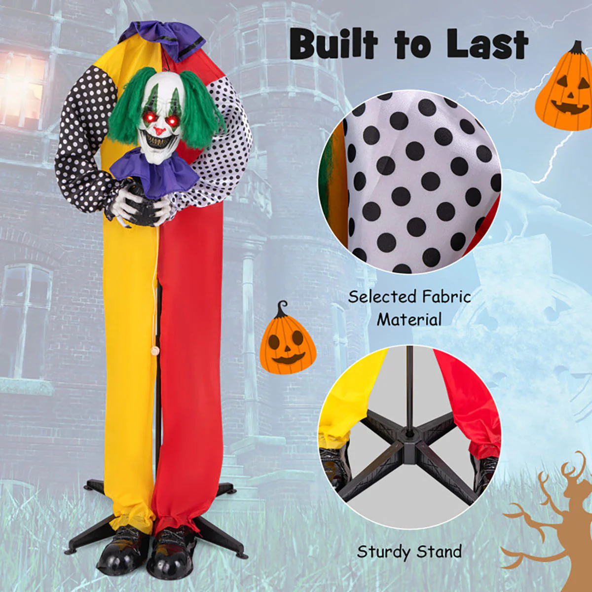 Mechanized Clown with LED Eyes and Audio - Image 6
