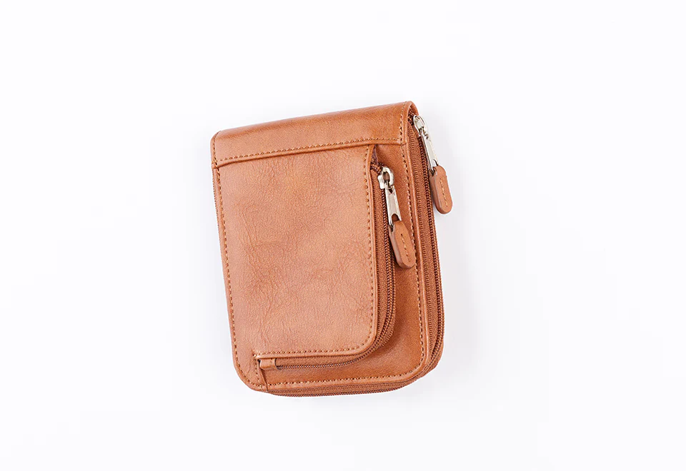 Minimalist Zippered RFID Front Pocket Wallet - Image 3