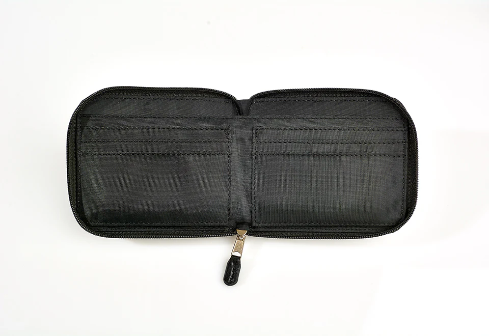 Minimalist Zippered RFID Front Pocket Wallet - Image 8