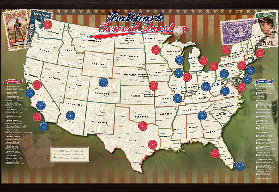 MLB Ballpark Map