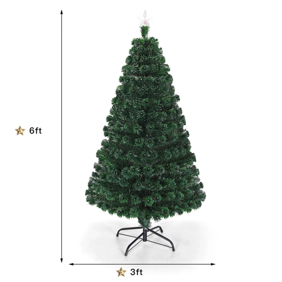 Multicolor Pre-lit Artificial Christmas Tree - Image 10