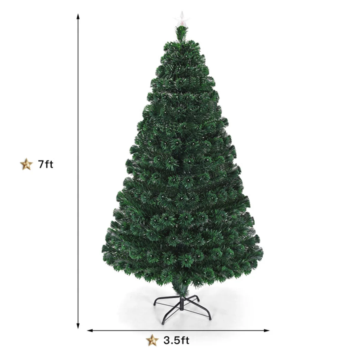 Multicolor Pre-lit Artificial Christmas Tree - Image 11