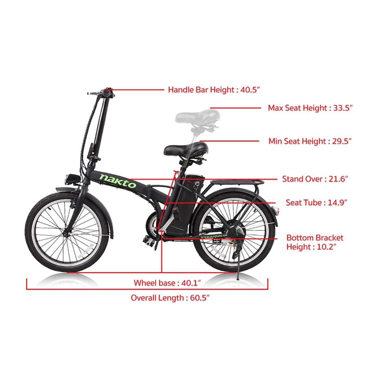 NAKTO Fashion Electric Bike - Image 3