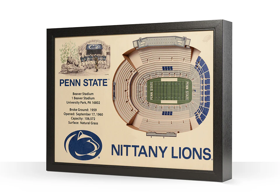 NCAA 3D Stadium Wall Art - Image 36