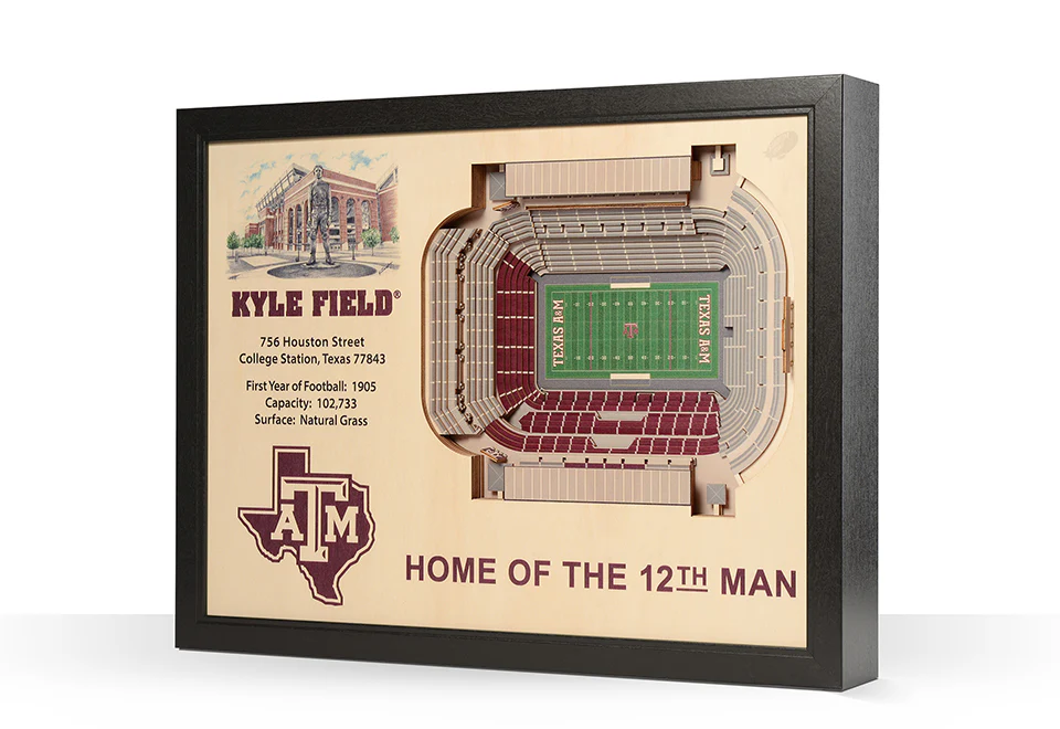 NCAA 3D Stadium Wall Art - Image 49
