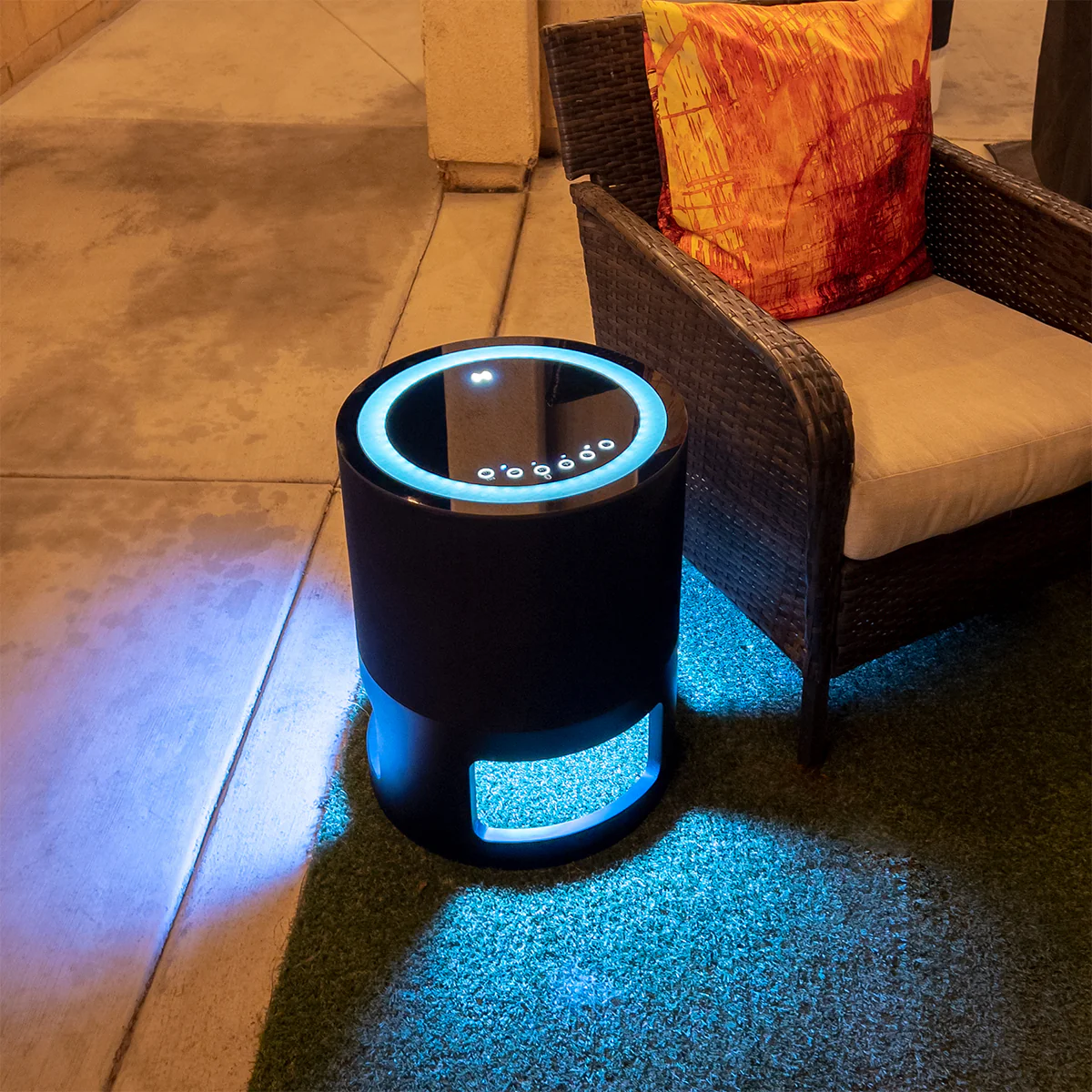 Nebula Outdoor Bluetooth Speaker Side Table with Mood Lighting