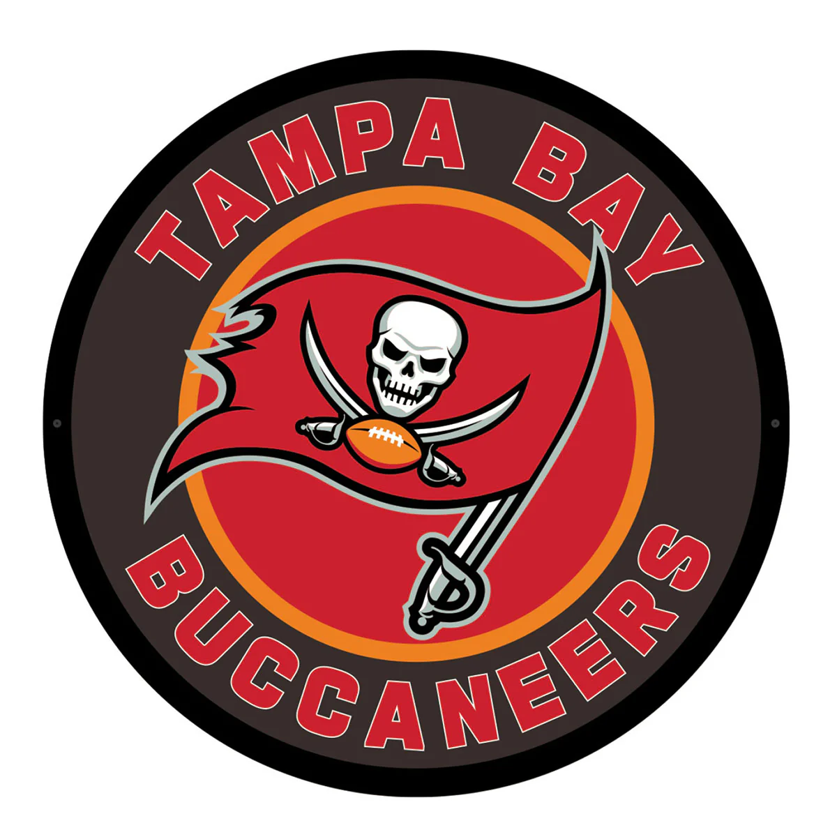 NFL Backlit Full Edge Round Wall Sign - Image 100